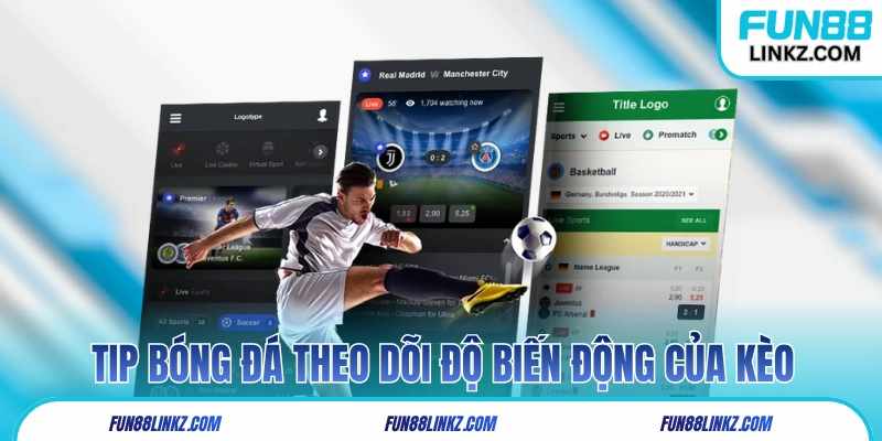 Tip bóng đá theo dõi độ biến động của kèo
